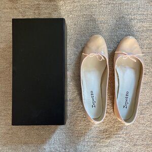 Repetto Cendrillon Ballet Flats Pink Patent Leather sz 41